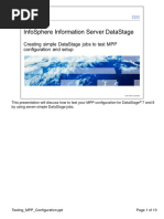 Testing MPP Configuration Datastage