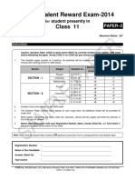 Ftre - 2014 Sample - Paper Class 11 Paper 2 PDF