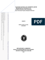 Analisis Faktor-Faktor Yang Mempengaruhi Produksi Dan Pendapatan Usahatani Kacang Panjang