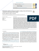 Performance Analysis of Enhanced Radiative Cooling of Solar Cell 2018 Solar