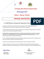 Official Invitation: 14th IDBF World Dragon Boat Racing Championships