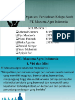 Organisasi Perusahaan Kelapa Sawit PT. Mazuma Agro Indonesia