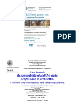 1° Seminario 13 Dic 17 Responsabilità Giuridiche Architetto PDF