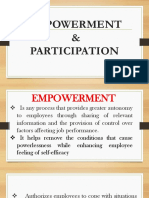 Empowerment & Paticipation