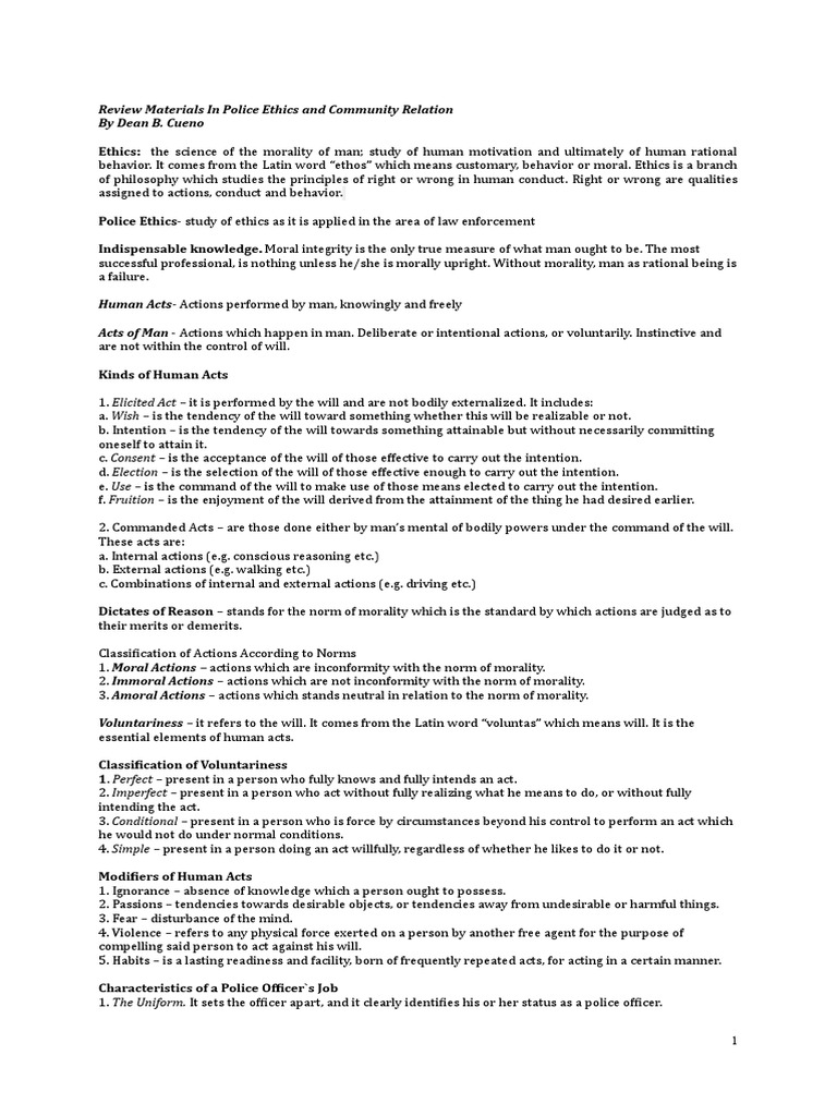 Police Ethics Police Police Officer