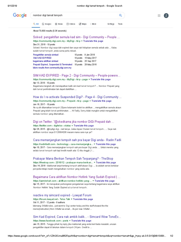 Nombor Digi Tamat Tempoh Google Search Pdf