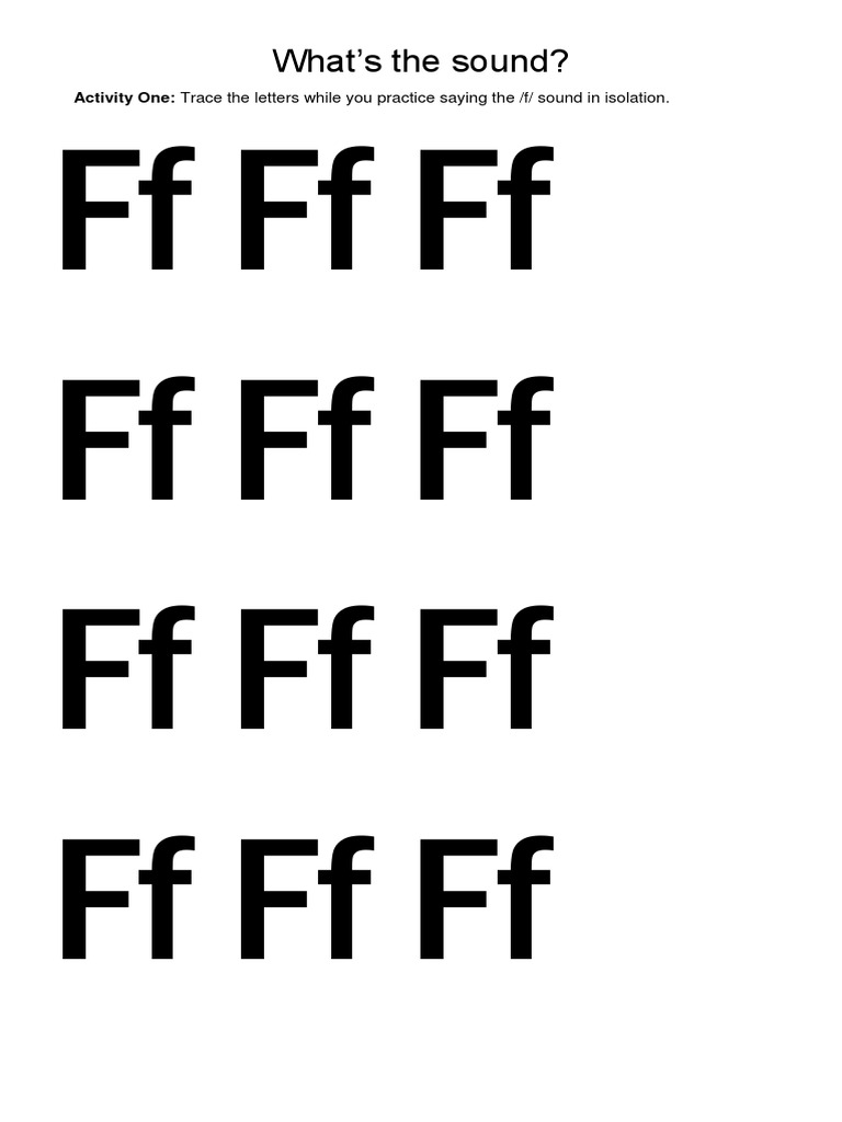 FFFFFF FFFFFF FFFFFF FFFFFF: What'S The Sound? | PDF | Language Arts ...