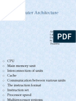 Computer Architecture: Ancy Jerald I ST MSC, 2 Sem Dept of Physics ST Xavier'S College Thumba