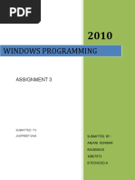 Windows Programming: Assignment 3