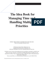 The Idea Book For Managing Time and Handling Multiple Priorities