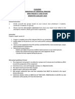 CLD10502 Principles of Chemical Process Mini Project/ Case Study Semester January 2019