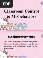 Classroom Control & Misbehaviors