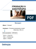 INTRODUÇÃO Massoterapia