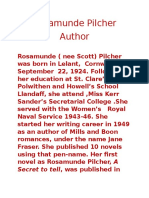 Rosamunde Pilcher Author: Secret To Tell, Was Published in