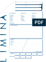 Liminal Character Sheet