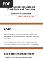 The Foundations: Logic and Proof, Sets, and Functions Discrete Structures