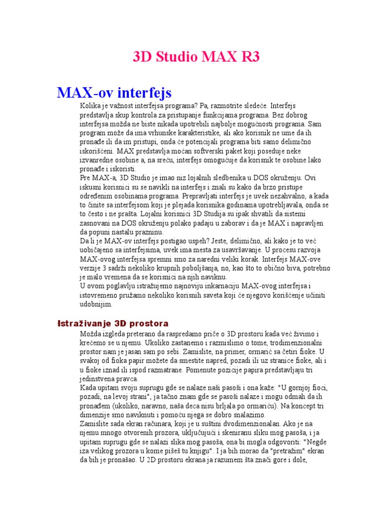 3d Studio Max r3 | PDF