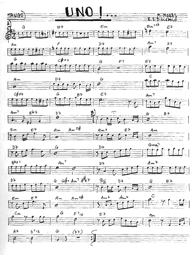 Tango Uno en G PDF | PDF