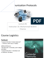 Communication Protocols: Lecture #1 Instructor: Dr. Muhammad Ibrahim Channa