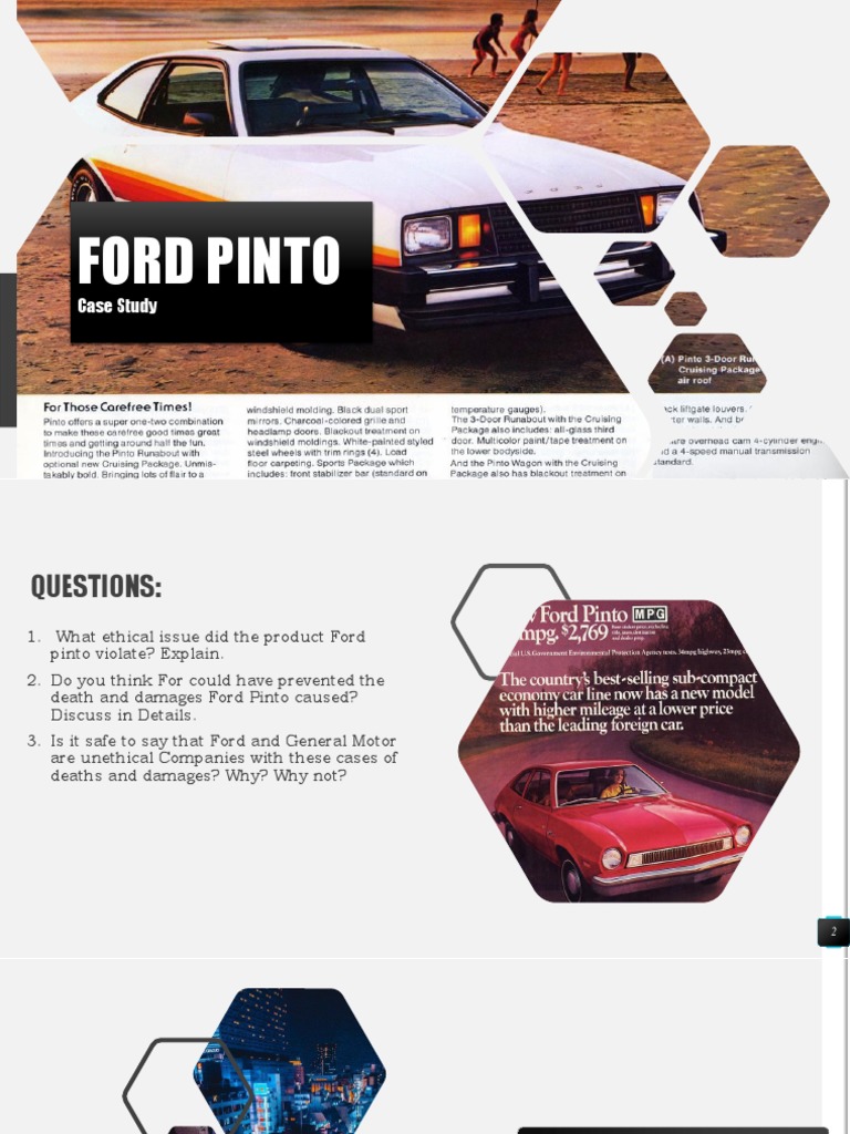 introduction of ford pinto case study