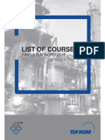 FAHSS TUV NORD - List of Courses 2019 PDF