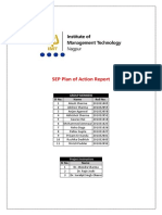 SEP Plan of Action Report: SL No. Name Roll No