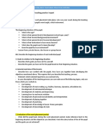 Guidelines For Writing A Teaching Practice I Report (PCC)