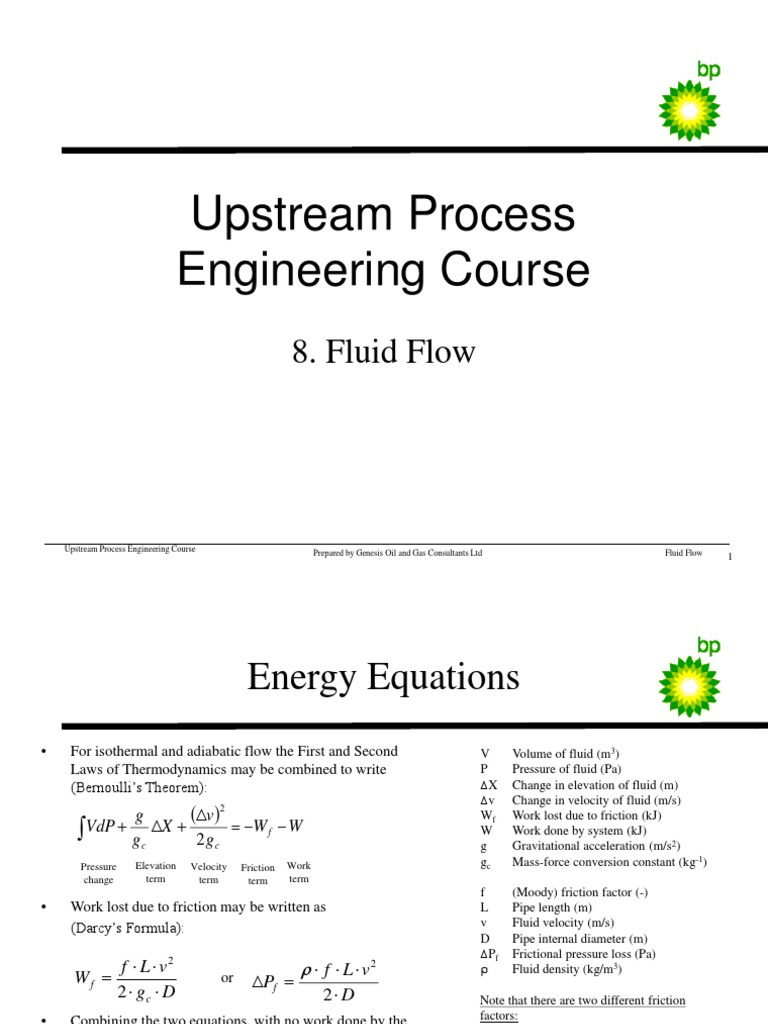 Upstream Process Engineering Course: 8. Fluid Flow | PDF | Reynolds ...