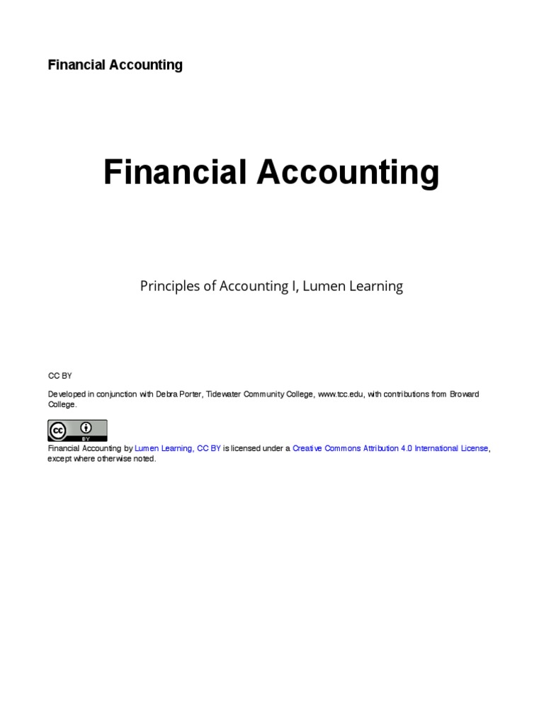Financial Accounting Pdf | Chapter 1 – HNTPQV