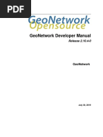 Manual para Desarrolladores Geonetwork