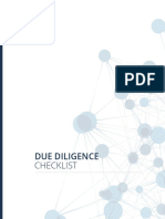 Due Diligence Checklist