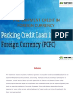Pre-Shipment Credit in Foreign Currency