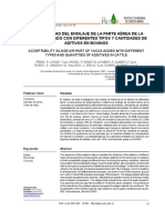 Aceptabilidad Del Ensilaje de La Parte Aerea de La Yuca Adicionado Con Diferentes Tipos y Cantidades de Aditivos en Bovinos PDF