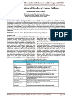 Forensic analysis of blood as dynamic crime scene evidence