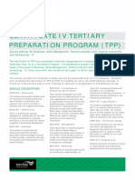 Course Planner Certificate IV TPP