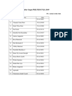 Daftar Gugus PKK 2019