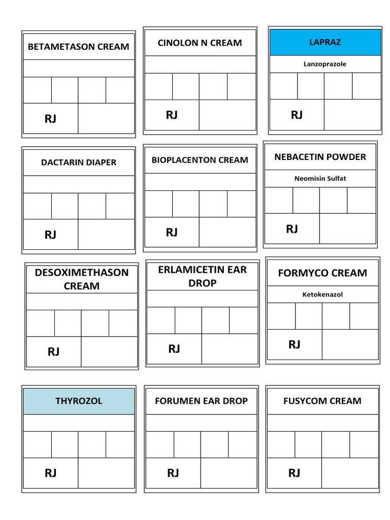 Stiker Obat | PDF