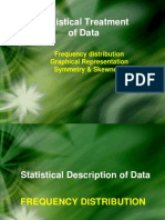 Statistical Treatment of Data: Frequency Distribution Graphical Representation Symmetry & Skewness