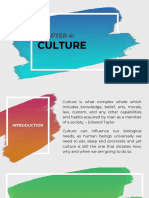 Culture: Origin To Sub Topics of Culture