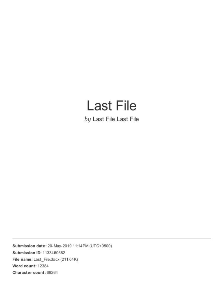Last File | Download Free PDF | Higher Education
