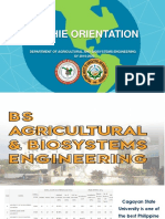 Freshie Orientation: Department of Agricultural and Biosystems Engineering SY 2019-2020
