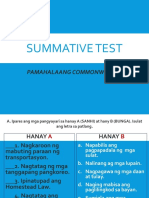 Summative Pamahalaang Commonwealth