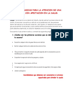 Acciones Basicas para La Atencion de Una Persona Con Afectacion en La Salud