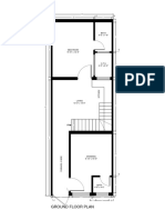 Ground Floor Plan: Bath 4'-0" X 7'-6"