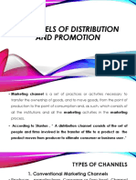 Channels of Distribution and Promotion