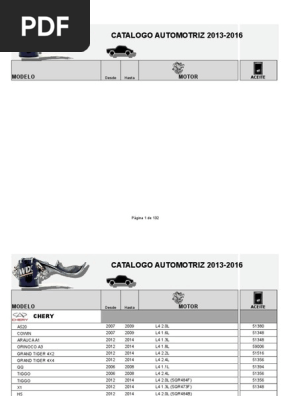Matriz Wix Pasajero | PDF | Motor V8 | Vehículos con tracción