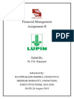 FM-Lupin - Assignment-II Sridhar Ravi