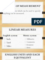 8 System of Measurement