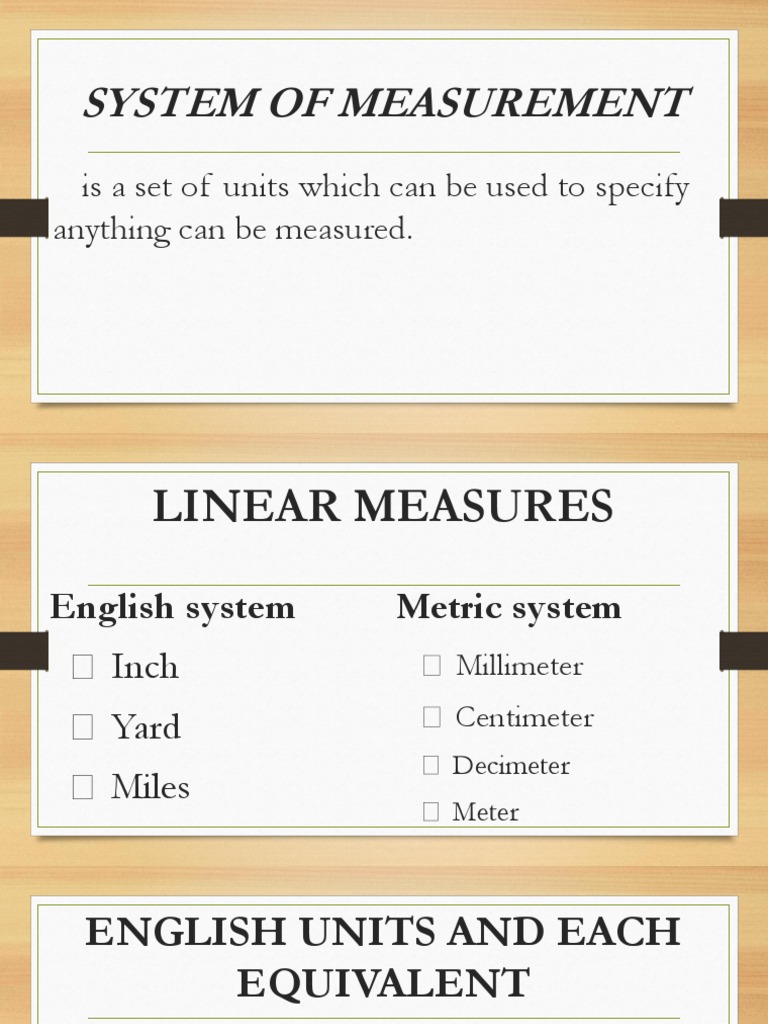 Measurement Units and Conversions Guide | PDF