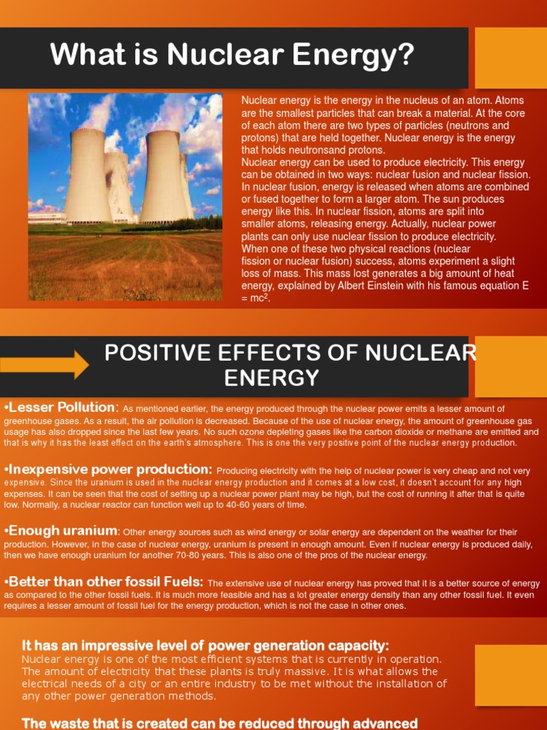 What Is Nuclear Energy PDF Nuclear Power Nuclear Reactor